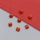 Пуговицы пластиковые, красный, 8 мм, серия Caramel (013217)