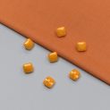 Пуговицы пластиковые, оранжевый, 8 мм, серия Caramel (013223)