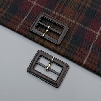 Пряжка пластиковая, т. коричневый, 37 мм, серия Leather (013224)