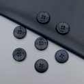 Пуговицы пластиковые, т. синий, 23 мм, серия Leather (013229)
