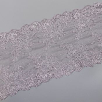 Кружево эластичное, бледно-сиреневый,16.5 см (013372)