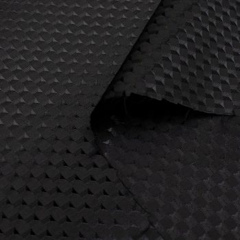 Ткань подкладочная, жаккард, черный ромб (013397)