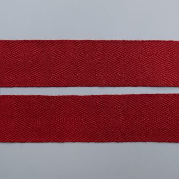 Лента киперная шерстяная, темно-красный, 40 мм (013470)