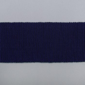 Лента репсовая хлопковая эластичная, темный василек, 40 мм (013472)