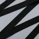 Лента киперная шерстяная, черный с люрексом, 25 мм (013481)