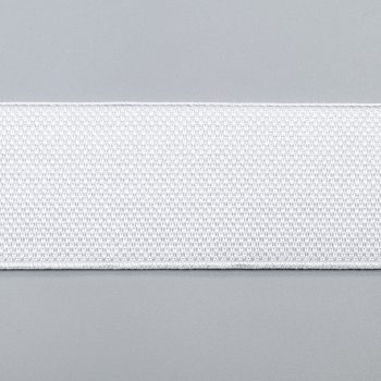 Резинка декоративная, серебристо-белый, 38 мм (013507)