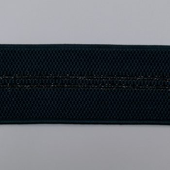 Резинка для пояса, темно-синий с черным люрексом, 50 мм (013515)
