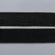 Резинка для пояса, черная диагональ с золотым люрексом, 45 мм (013518)