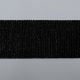 Резинка для пояса, черное гофре с люрексом, 50 мм (013521)