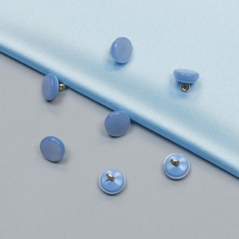 Пуговицы пластиковые, голубые, 10 мм (013562)