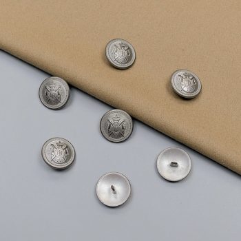 Пуговицы металлические клубные, белая патина, 22 мм (013591)