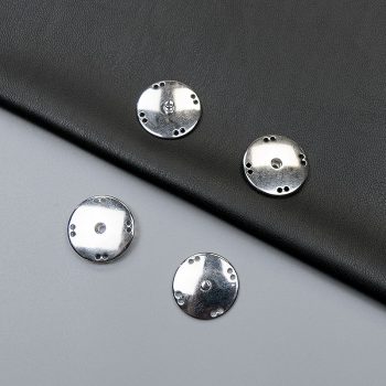 Кнопки металлические, никель, 22 мм (013602)