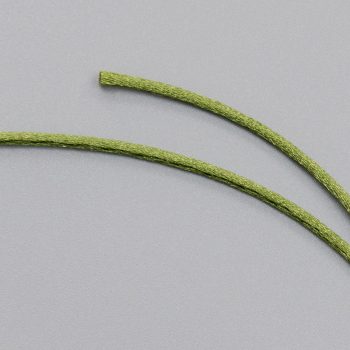 Шнур атласный, темно-зеленый травяной, 2 мм (013612)