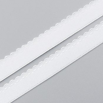 Резинка декоративная 20 мм, белый (цвет 001), 2735, M.Letizia (013638)