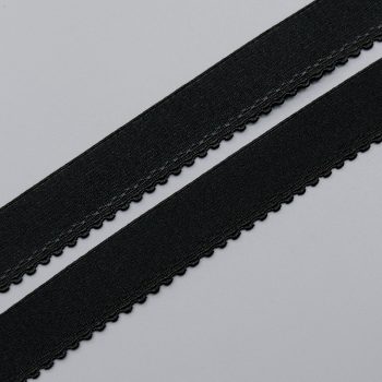 Резинка декоративная 20 мм, черный (цвет 170), 2735, M.Letizia (013643)