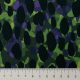 Штапель вискозный с абстрактным принтом, сине-зеленый гепард (013656)