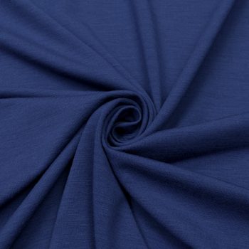 Трикотаж шерстяной, цвет синий (013668)