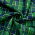 Твид пальтовый с орнаментом тартан, яркий сине-зеленый (013685)