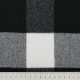 Твид двухсторонний с кашемиром в крупную клетку виши, черно-белый (013696)