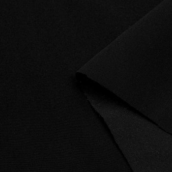 Ткань кади шелковая стабилизированная, цвет черный (013691)