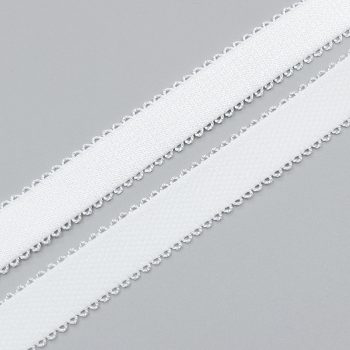 Резинка бретелечная 14 мм, белый (цвет 001), 642/14, Lauma (013715)
