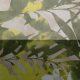 Трикотаж-сетка стрейч в стиле тай-дай, бежево-зеленые тропики (013756)