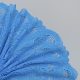Кружево эластичное, клин — яркий голубой, 19.5 см (013787)