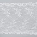 Кружево эластичное, тонкое молочное (lauma 004), 23 см (013807)