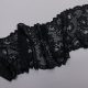 Кружево эластичное, черный (lauma 170), 17 см (013816)