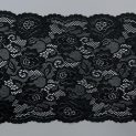 Кружево эластичное, диз 003 — черный (lauma 170), 19.5 см (013835)