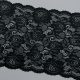 Кружево эластичное, диз 003 — черный (lauma 170), 21 см (013836)