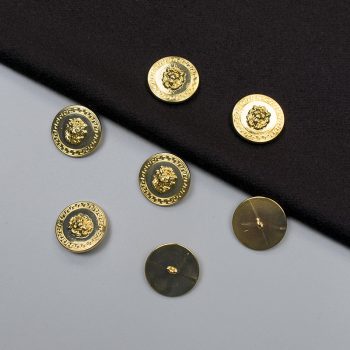 Пуговицы металлические, золотой лев, 23 мм (013856)