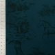 Штапель вискозный, петрольно-синяя саванна, уценка (013922)
