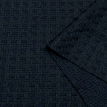 Твид шерстяной, темно-синий (013970)
