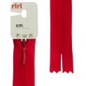 Молния потайная RiRi, 60 см, красный, цвет 2407 (014062)