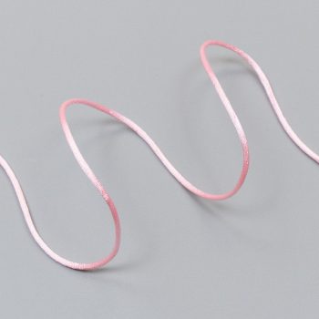 Шнур атласный круглый, 2 мм, светло-розовый (014124)
