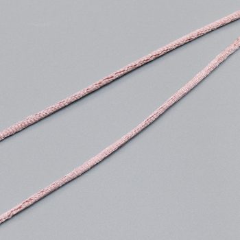 Шнур атласный круглый, 2 мм, светлый пригл. розовый (014125)