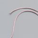 Шнур атласный круглый, 2 мм, светлый пригл. розовый (014125)