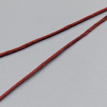 Шнур атласный круглый, 2 мм, темно-бордовый (014129)