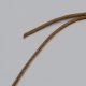Шнур атласный круглый, 2 мм, коричневый (014134)