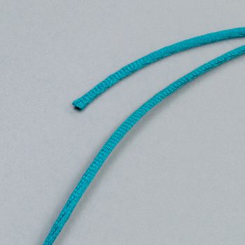 Шнур атласный круглый, 2 мм, сине-зеленый (014135)