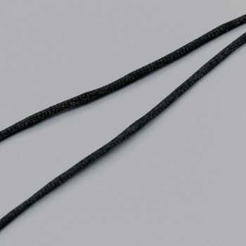 Шнур атласный круглый, 2 мм, черный (014138)