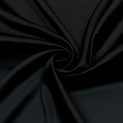 Атлас-стрейч шелковый, цвет черный (014179)