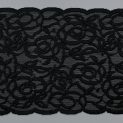 Вышивка на сетке,черные цветения, 15,5 см, уценка (ILUNA) (014205)