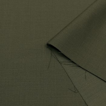 Шерсть костюмная стрейч, зеленый хаки (014255)