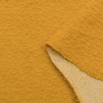 Трикотаж пальтовый букле, желтый шафран (014273)