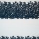 Филькупе на шелковой органзе, темно-синие цветния, купон (014330)