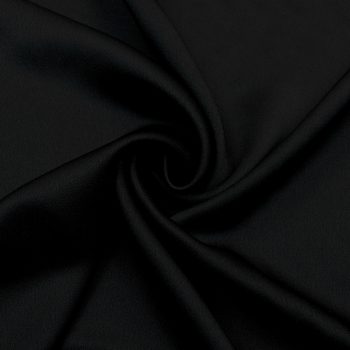 Креп-сатин вискозный, цвет черный (014339)