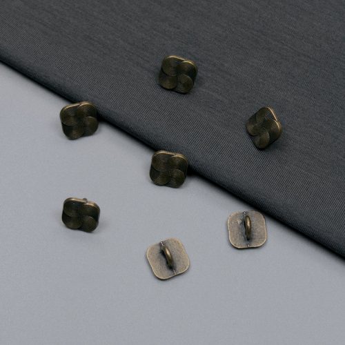 Пуговицы металлические, латунный меандр, 11 мм (014391)