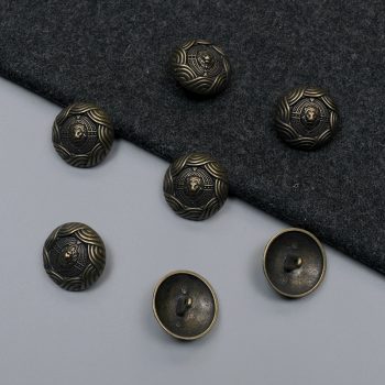 Пуговицы металлические, латунный лев, 28 мм (014399)